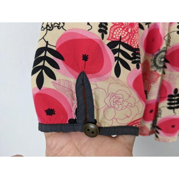 Matilda Jane floral geometry print boho‎ blouse S - Picture 5 of 9